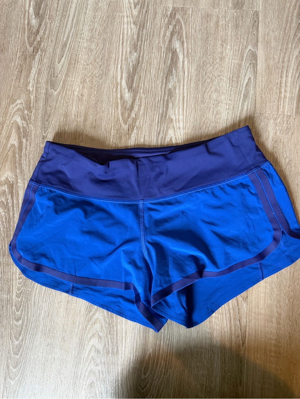lululemon athletica Two-Tone Royal Blue Athletic Shorts